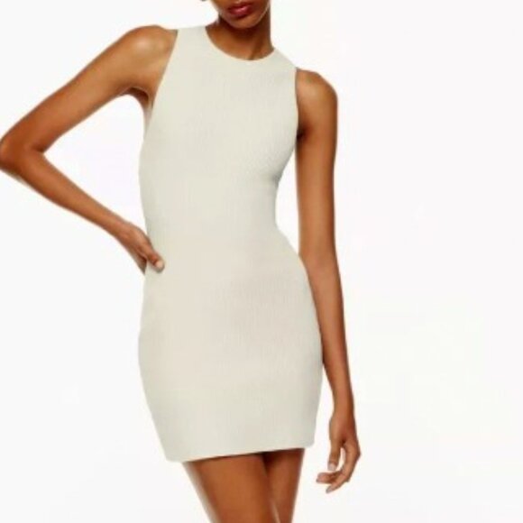 Babaton Sculpt Knit Racer Mini Dress - Picture 1 of 7